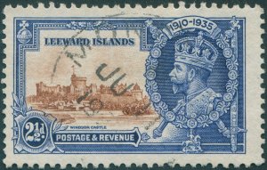 Leeward Islands 1935 2½d brown & deep blue Jubilee SG90 used