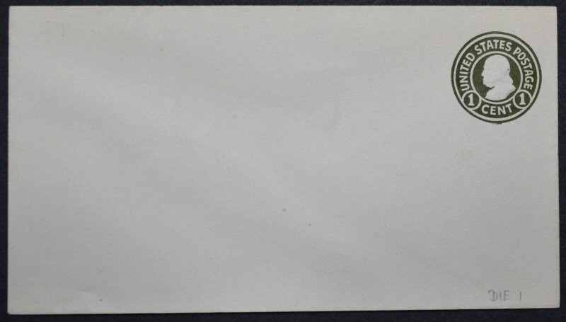 1917 US Sc. #U420 die 1 stamped envelope, mint, good to very good condition