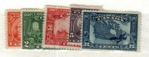 Canada Scott 141-5 Mint hinged [TG651]