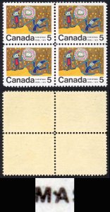 Canada Unitrade 522i 5c Centre Block Dot between M and A MNH Unitrade price 40