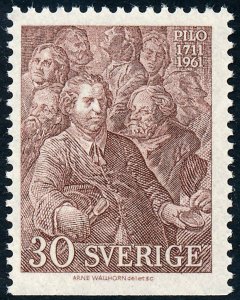 Sweden 1961 30ore 250th Birth Anniv. of Carl Gustav Pilo SG442 MNH 1