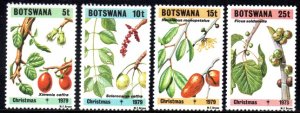 Botswana - 1979 Chrtistmas Edible Wild Fruit Set MNH** SG 454-457