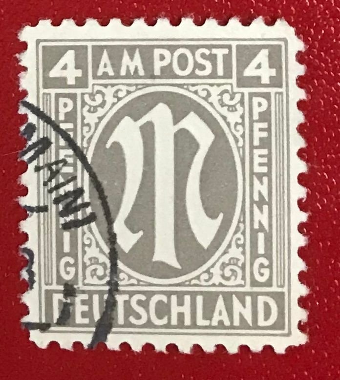 1945-46 Germany Allied Occupation Scott 3N3 used CV$1.10 Lot 864