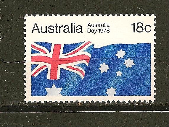 Australia 671 Flag Mint Hinged