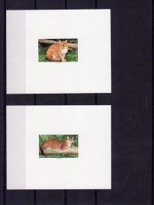 Senegal 1997 WWF W/Logo 4 Deluxe SS MNH Mi.#1515/18 Golden Cat