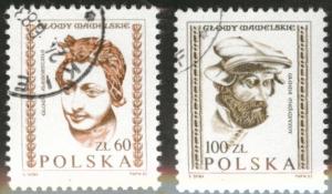 Poland Scott 2536-7 used 1982 stamp set