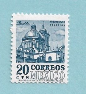 1950 Mexico Sc860 20c Puebla Cathedral MNH