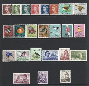 1966-70 AUSTRALIA, Yvert No. 319/340 Ordinary 24 Values MNH **