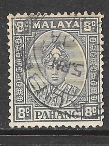 Malaya Pahang 34: 8c Sultan Abu Bakar, used, F-VF