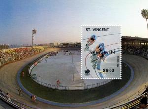 St Vincent 1988 Seoul Olympic Games Cycling SS MNH VF 