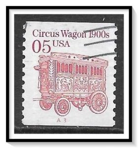 US #2452Bf Circus Wagon PNC Pl#A3 Used