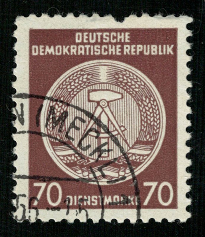 1957 -1960, Coat of Arms, 70 Dienstmarke, DDR, CV $ 116 (3891-Т)