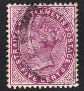 Malaya Straits Settlements Scott 47 wtmk CA VF used. Free...