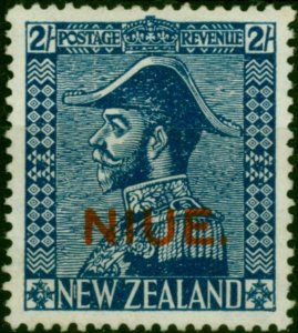 Niue 1927 2s Deep Blue SG48 Fine MM