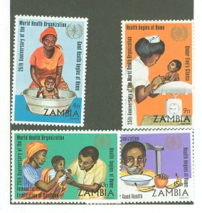 Zambia #108-11 Mint (NH) Single (Complete Set)