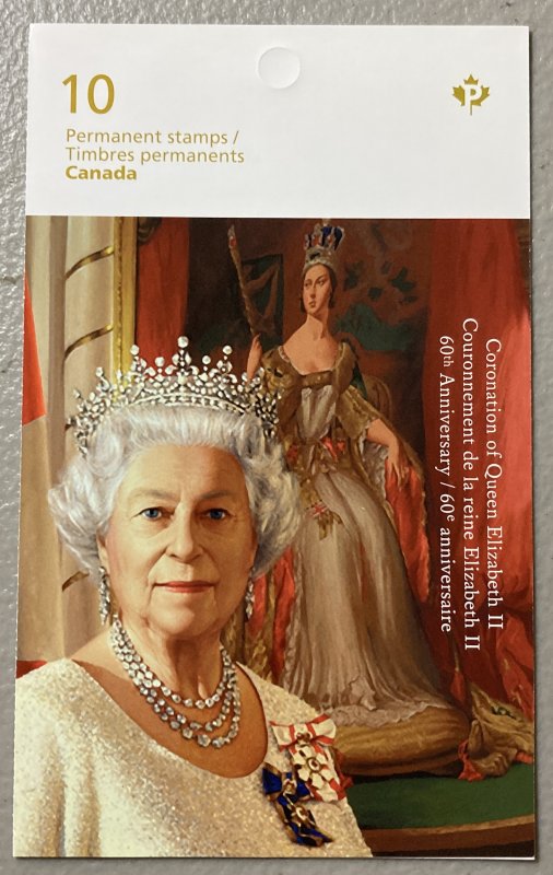 Canada 2013 #2644a Booklet, QE II 60th Anniversary, MNH.