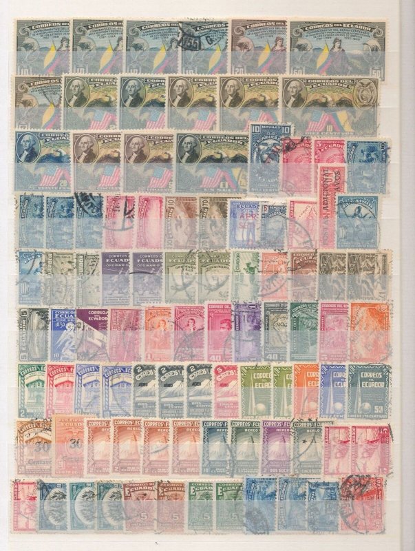 Ecuador Old/Mid M&U Collection (Apx 400 Items) ZK1920