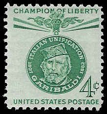 U.S. #1168 MNH; 4c Giuseppe Garibaldi - Champion of Liberty (1960)