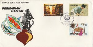 1982 Traditional Games of Malaysia FDC SG#247-249