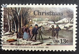 US #1703 Used - 13c Christmas Winter Pastime [US31.2.2]