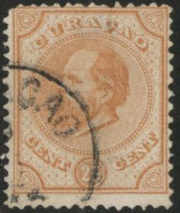 Netherlands Antilles Curacao  Scott 5 used slight thin 