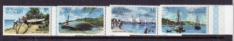 St Vincent Grenadines-Sc#29-32-Unused NH set-Bequia Island-1974-