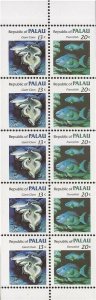 Palau - 1983 Giant Clam & Parrotfish - 10 Stamp Booklet Pane #13b 