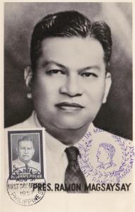Philippines # 638 Ramon Magsaysay, Maxi Card