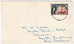 Fiji 1954 Matei cancel on cover to New Zealand