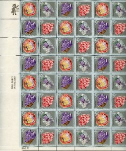 UNITED STATES SCOTT #1538/41 MINERALS COMPLETE SHEET MINT NH