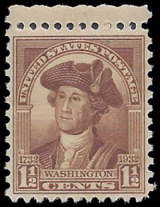 #706 1.5c George Washington 1932 Mint NH