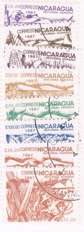 Nicaragua 1298-1305 Set Used (N0016)