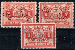 US Stock Transfer Stamp, State of New York, 1 Dollar