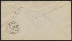 1929 China First Flight Wuhan Nanking cover SJ Mills University Honsimen