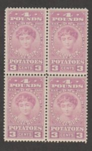 U.S. Scott #RI4 Revenue Stamp - Mint Block of 4