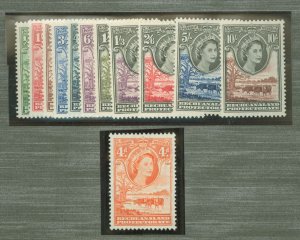 Bechuanaland Protectorate #154-165v Unused Single (Complete Set)