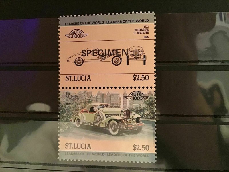 St Lucia specimen Car mint never hinged stamps R21765 