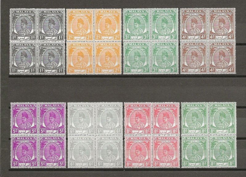 MALAYA/PERLIS 1951/55 SG 7/27 MNH Cat £720