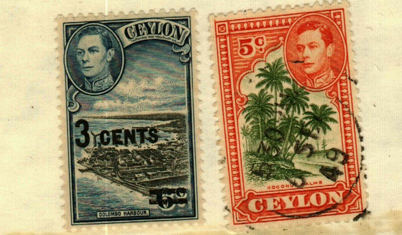 Ceylon #291-2 Used 