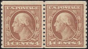 457 Mint,OG,NH... Line Pair... SCV $325.00