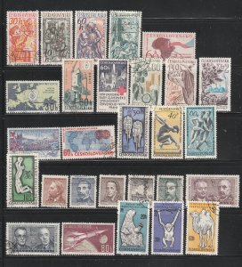 Czechoslovakia Collection B, 82 Stamps-3 Scans- All the stamps are in the scans.
