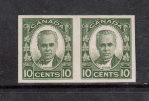 Canada #190a XF Mint Imperforate Pair