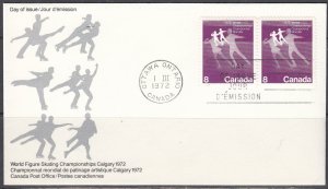 Canada Scott 559 Pair FDC - Figure Skating