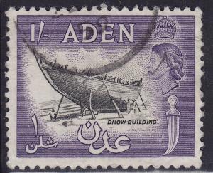 Aden 55a USED 1955 Dhow Building