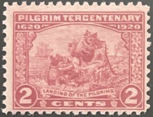 Scott #549 1920 2¢ Pilgrim Tercentenary Landing of the Pilgrims MNH OG