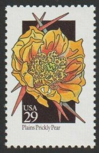 1992 29c Wildflowers: Plains Prickly Pear Scott 2685 Mint F/VF NH 