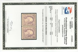 #493 Mint Line Pair Graded: XF 90 OG MNH w/PSE Cert. SMQ $400 (JH 4/26/21) GP