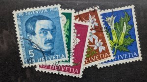 Switzerland #B298-B302 used