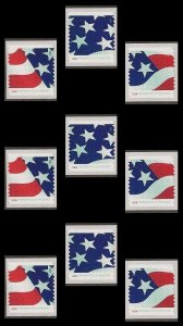 US 4961-4963 Stars & Stripes presorted standard 10c coil set (3x3) MNH 2015