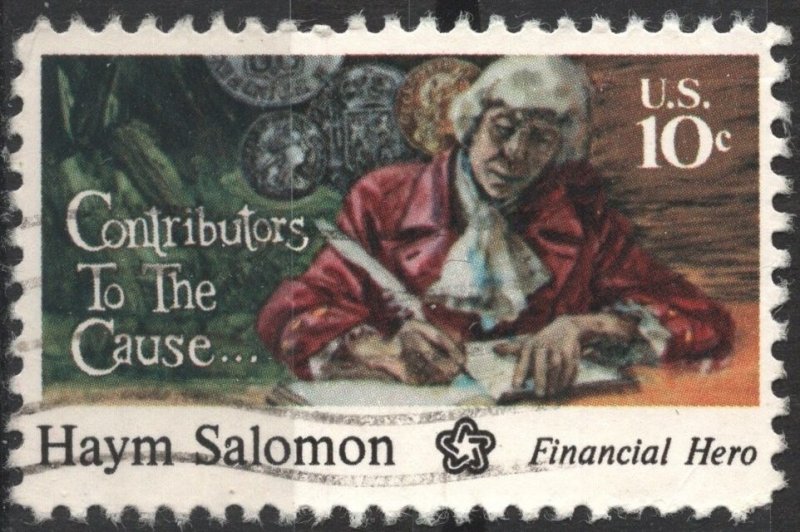 SC#1561 10¢ Contributors to the Cause: Haym Salomon (1975) Used